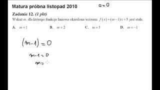 funkcja liniowa  zadania maturalne [upl. by Blondie989]