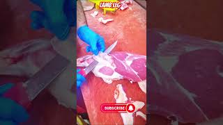 How to clean lamb leg everfreshbutchers meat lambmeat foodie food halalfood foryou shorts [upl. by Kristian]