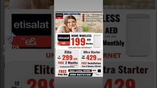 Home labour camps and shops wifi connection Etisalat best internet service provider wireless plan [upl. by Cira]