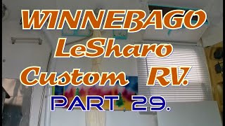 WINNEBAGO LeSharo Custom RV Part 29  Shower Curtain Install Warped molding repair [upl. by Uund]