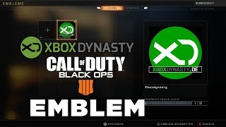 Black Ops 4 Xboxdynasty Emblem  Guide [upl. by Anisamot431]