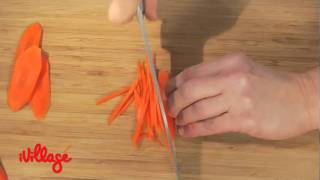 Learn How Now How to Julienne Vegetables [upl. by Bibi]