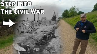 The Sunken Road at Fredericksburg  Civil War Then amp Now [upl. by Abana]