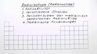 Radioisotope Radionuclide  Chemie  Allgemeine und anorganische Chemie [upl. by Uyerta]