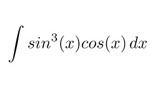 Integral of sin3xcosx substitution [upl. by Riffle374]