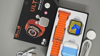 Ultra 8 smart watch amp Earpods set super hot sale [upl. by Repinuj]