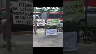 REEL PROTESTA SIN LLUVIA 89° día hábil consecutivo de protesta 20 de septiembre del 2024 [upl. by Ydnelg]