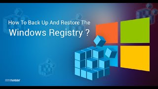 How to Backup and Restore the Windows Registry  Registry Editor  Regedit [upl. by Cosetta186]