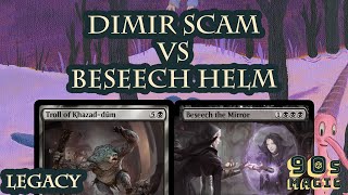 Dimir Scam vs Mono Black Helm MTG Legacy [upl. by Wilterdink970]