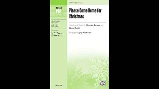 Please Come Home for Christmas arr Jay Althouse TTBB – Score amp Sound [upl. by Orlosky]