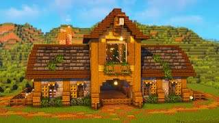 Minecraft How to Build a Large Animal Barn [upl. by Sila]