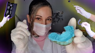 Clínica ASMR  Dentista de confianza hace tu férula  Rol Médico realista [upl. by Aliuqa]