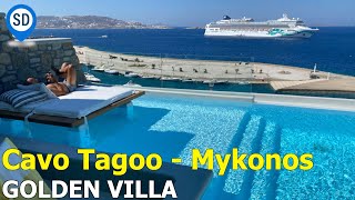 Cavo Tagoo Mykonos Hotel  Golden Villa Suite Tour [upl. by Asillem]