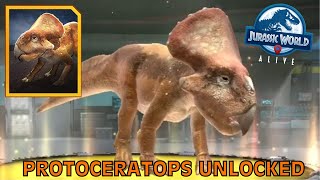 Protoceratops Unlocked  Jurassic World Alive [upl. by Hofstetter]