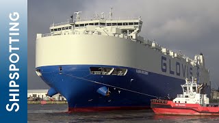 Vehicles Carrier GLOVIS SPLENDOR Ankunft im Hamburger Hafen [upl. by Erastus]