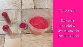 Receta 4 Bálsamo labial con pigmento para labios comprado descarga el libro tutorial gratis [upl. by Ailgna122]