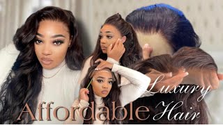 Custom Deep Wave Wig Using Sensationnel’s Empire Virgin Human Hair Bundles  Full Review  Install [upl. by Mapel861]