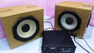 How To Make 6 inch Speaker Box Use Cardboard ALEX CREATIONS [upl. by Nemajneb]