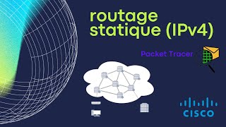 Routage statique IPv4sous Packet Tracer  partie 1 شرح [upl. by Zehe346]