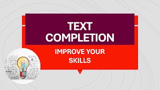 GRE Text Completion for Beginners  Improve Your GRE Verbal Series [upl. by Zetnahs]