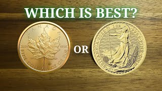 Gold Britannia Vs Gold Maple Leaf Which is BETTER [upl. by Jillie]