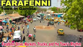 Farafenni Town Drive Bustling Market Scenes  Exploring Farafenni A Gambia Adventure [upl. by Normie226]