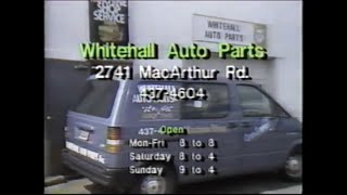 Whitehall Auto Parts Commercial November 1993 [upl. by Atiluap424]