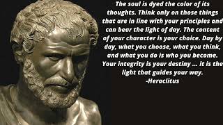 HERACLITUS QUOTES part 1 [upl. by Odnomyar932]