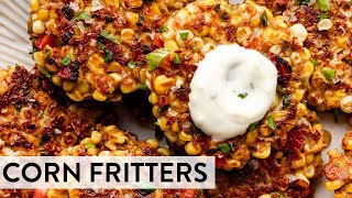 Corn Fritters  Sallys Baking Recipes [upl. by Kasevich740]