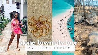 Zanzibar vlog Stonetown edition Sunset dinner Beach house Nakupenda amp Prison Island tour [upl. by Leis941]