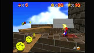 mario 64 ep 11 11th star whomps fortress 100 coin star [upl. by Naedan945]