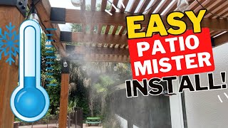 HOW TO Install Patio Misters  DIY Quick amp Easy [upl. by Salita]