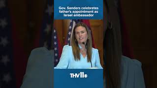 Gov Sanders celebrates fathers appointment as Israel ambassador [upl. by Jacoby]