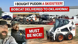 I gave Puddins Fab Shop a skidsteer Oklahoma road trip [upl. by Patman]