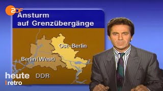 heute Nachrichten vom 10111989  30 Jahre Mauerfall [upl. by Codel310]