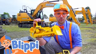 Blippi Learns About Diggers  Construction Vehicles For Kids  Educational Videos For Toddlers [upl. by Elhsa591]