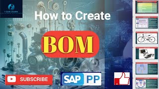 SAP PP  BOM  CS01 CS02 CS03  SAP PP BOM  How to create SAP PP BOM [upl. by Mcripley738]