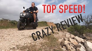 Yamaha Zuma 125  1100 Top Speed Test and Review [upl. by Avuha979]