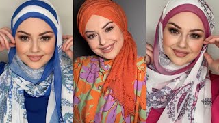 Easy Hijab Tutorial Turkish Style  Kolay Şal Bağlama Teknikleri لغات حجاب تركية [upl. by Ober]