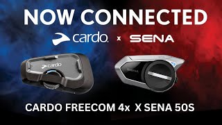 Cardo Freecom 4X amp Sena 50R Connectivity [upl. by Ketti]