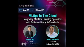 MLOps in the Cloud Integrating Machine Learning Operations with Software Lifecycle Standards [upl. by Hake]