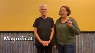 Magnificat Song with Sign Language Motions [upl. by Nauqaj413]