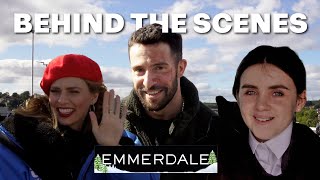 Behind The Scenes Aprils Kidnapping Stunt  Emmerdale [upl. by Alegna]