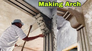 How To Make Living Room Arch Design Arch Designs For Hall [upl. by Anoirb]