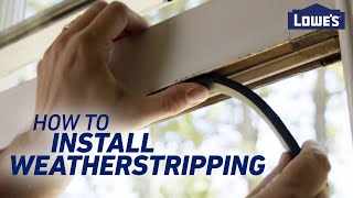 How To Install Weatherstripping [upl. by Anialahs995]