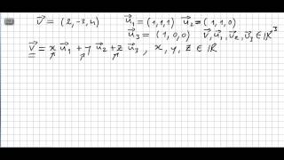 Linear Algebra 8 Linear Combination of Vectors examples [upl. by Kenna]