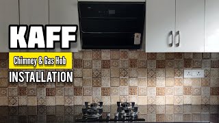 Ep116Modular Kitchen Chimney Installation by Technician  KAFF Electrical Chimney and Gas Hob [upl. by Reiser]