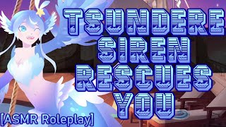 Tsundere Siren Rescues You ASMRAudio Roleplay F4A Strangers to More Ocean Sounds Caring [upl. by Nace]