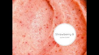 The Perfect Lychee Dessert StrawberryLychee Sorbet no ice cream machine needed [upl. by Thielen]