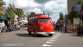 Optocht van oude en nieuwe brandweerwagens Schoonrewoerd 03052014 [upl. by Harihs]